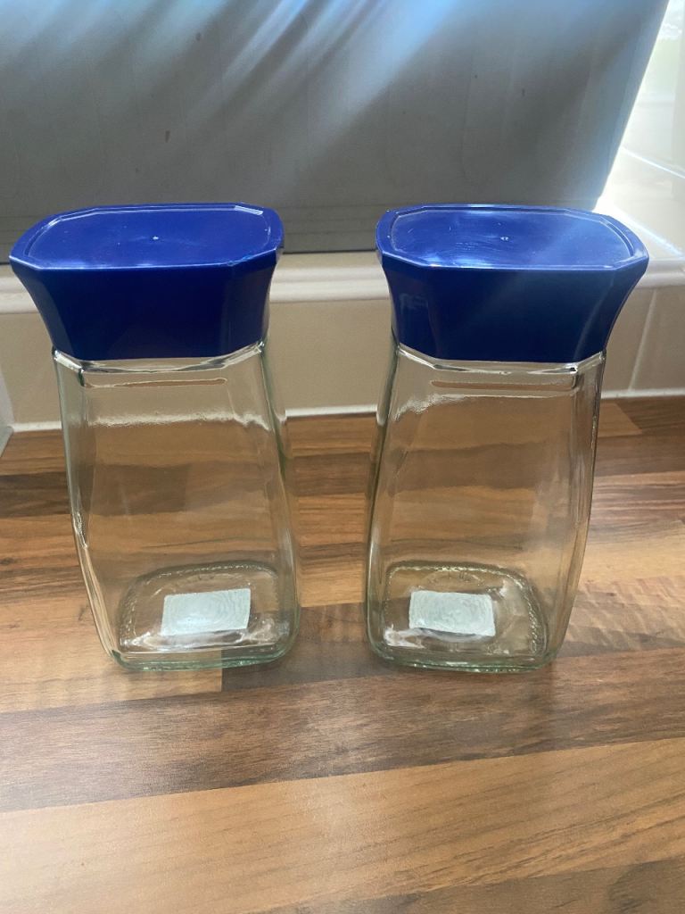 Glass jars set of 2 