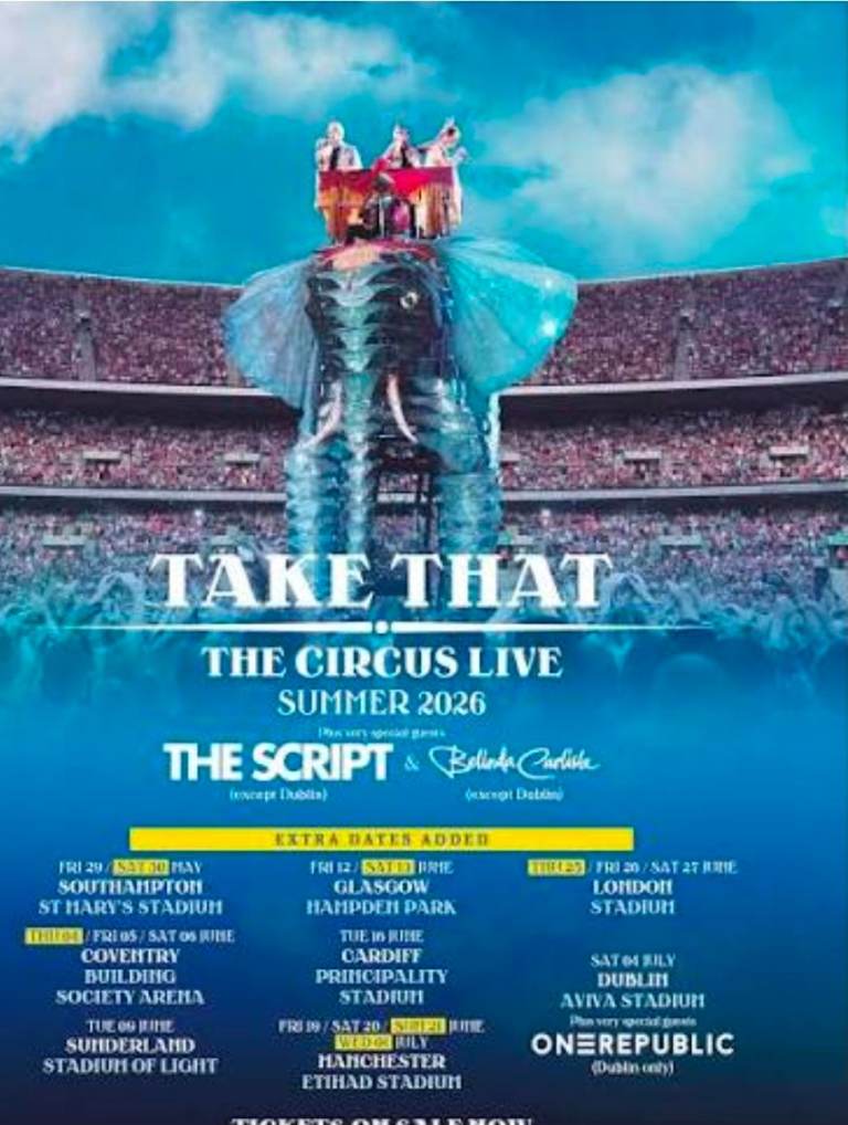 Take That Tickets 25th June London x 2
