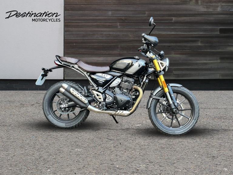2024 Triumph Scrambler 400 X STANDARD COLOUR Petrol black 6 Speed