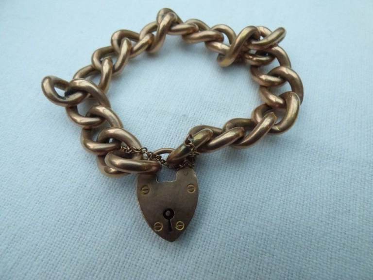 edwardian 9 carat rose gold bracelet 