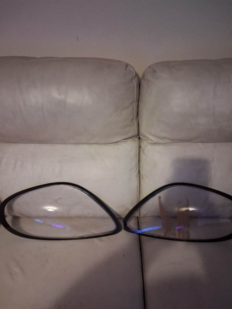 Head light lens x2 new