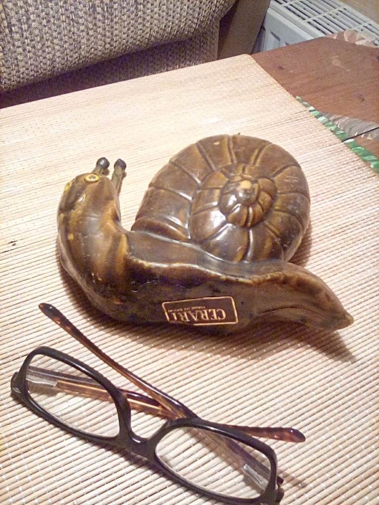 Snail shaped candle vintage