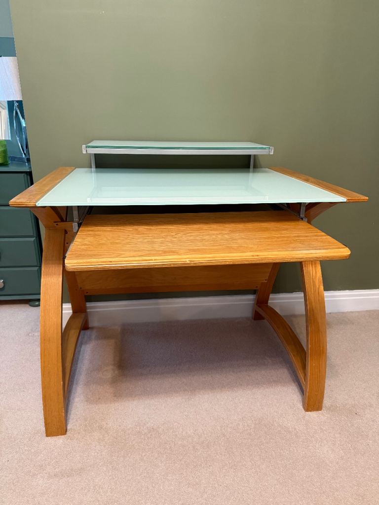 Jual Helsinki Oak 900mm Desk