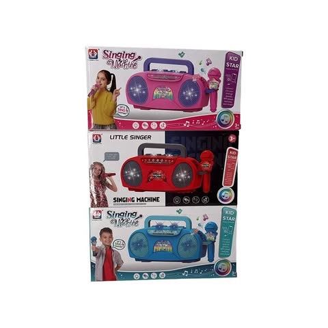 Kids Singing Machine Karaoke Speaker With Microphone & Lights Effects