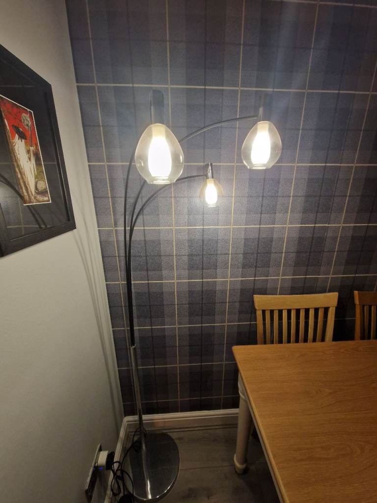 Excellent Condition Next Chrome Floor Lamp