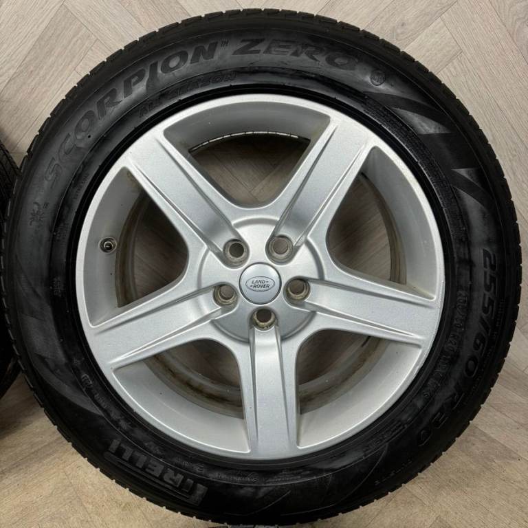 20'' GENUINE LAND ROVER DEFENDER 5 SPOKE 5094 ALLOY WHEELS TYRES ALLOYS 5X120