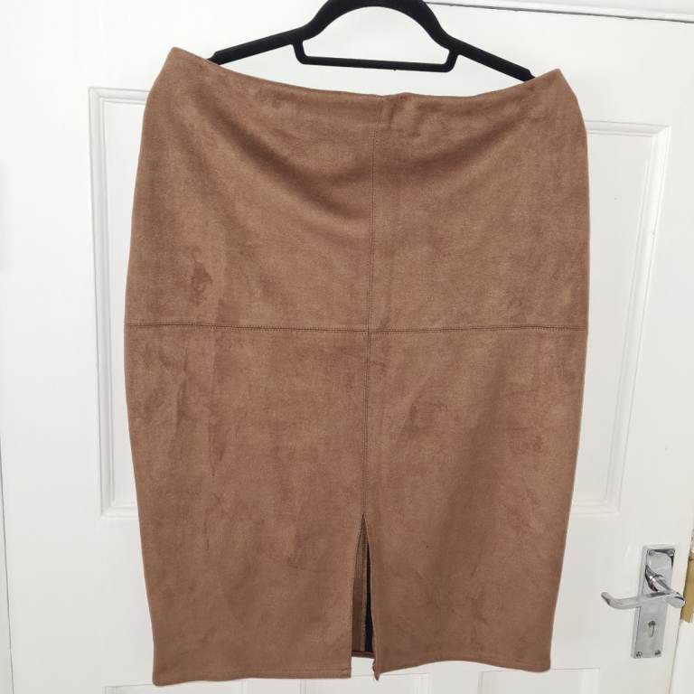 Women's River Island Faux Suede Skirt 