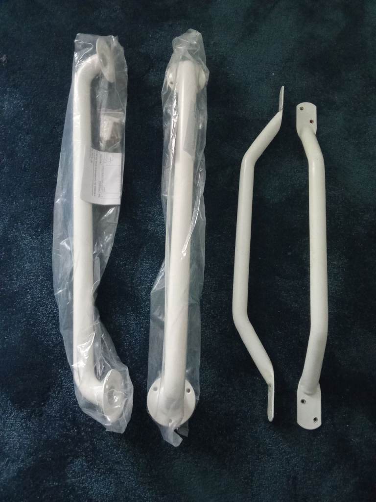4 x Safety Grab Bars - 2 used, 2 brand new