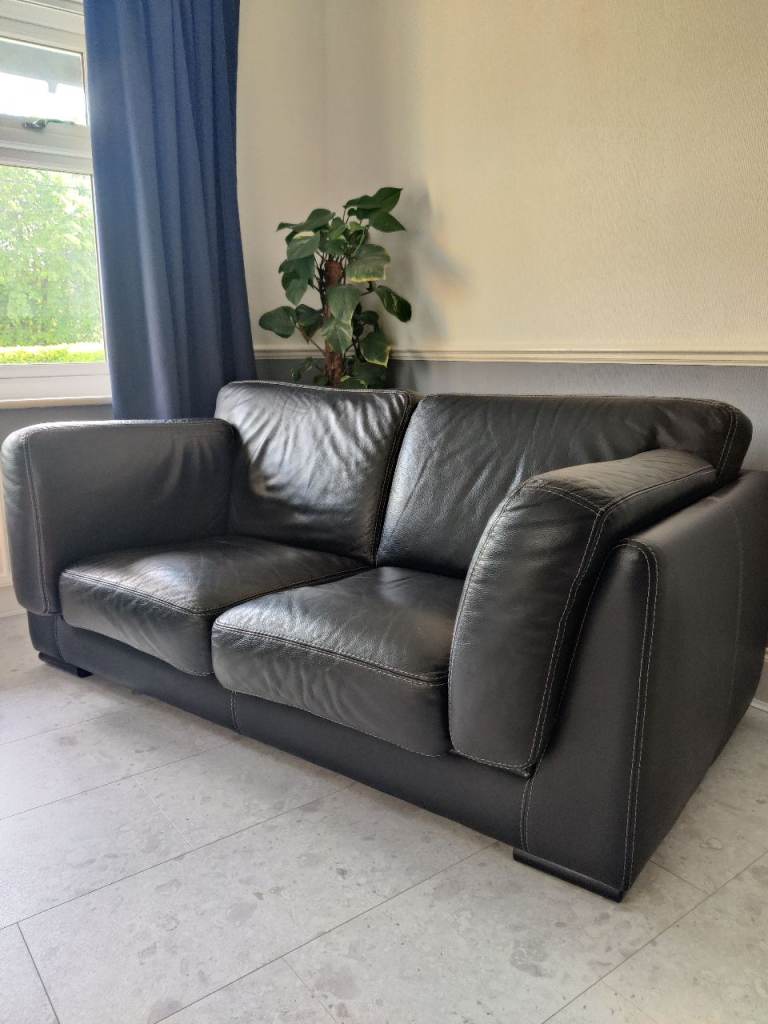 Pair of Leather Sofas