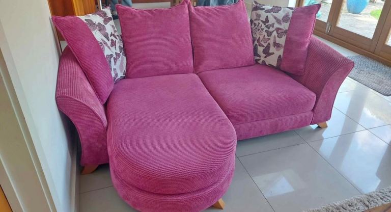 Dfs pink corner sofa