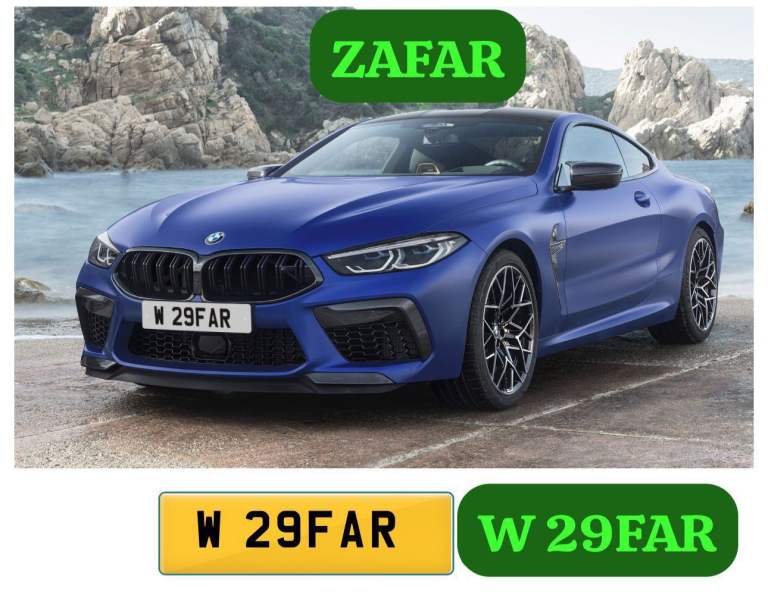 W Zafar Number Plate