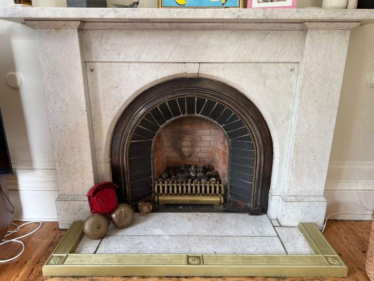 Cast Iron Victorian fireplace insert