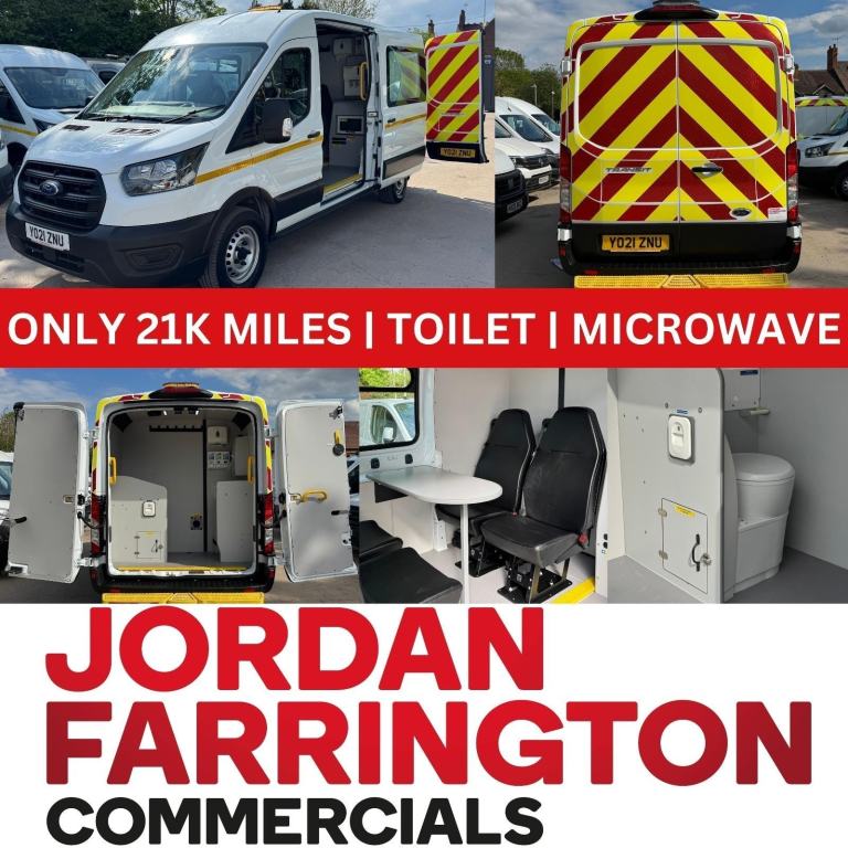 2021 FORD TRANSIT L3 H2 350 EURO 6 LOW MILEAGE UTILITY WELFARE CREW MESSING VAN