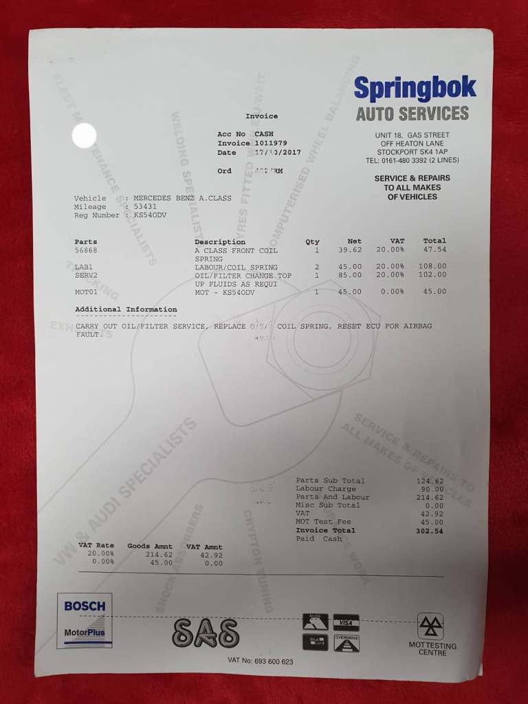 FULL Service History + MOT - 31/10/2026. 2005 Mercedes-Benz A150 Classic SE 1.5 Petrol Manual 5 door