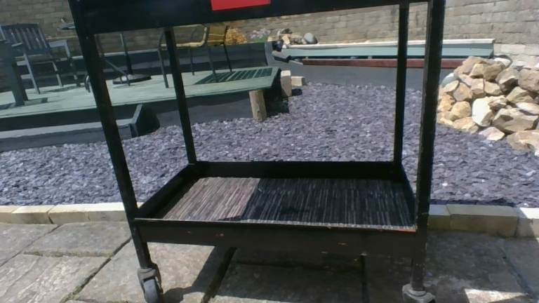 Black Metal Trolley / workshop