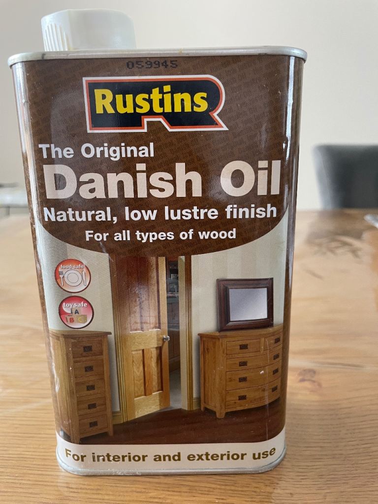 Rustins Danish Oil – Natural, Low Lustre Finish for Wood