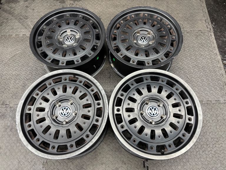18” 5x120 Load Rated Alloys Used Wheels VW Transporter T5 T6 Matt Black Wolfrace