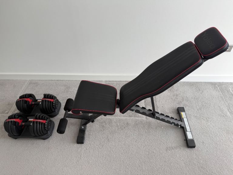 Adjustable Dumbbells & Gym Bench