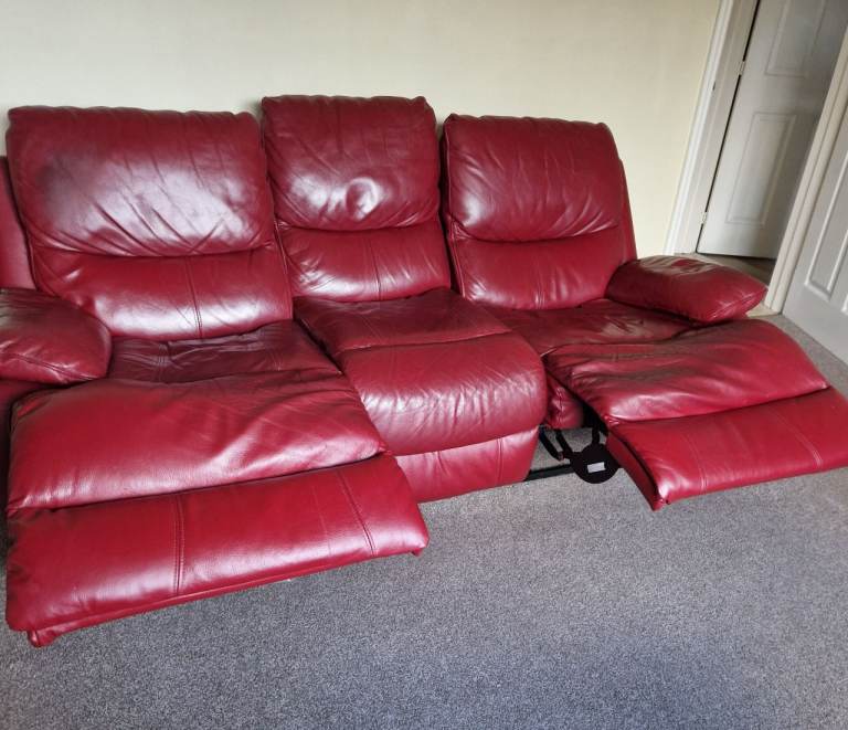 3 seater recliner with armchair 