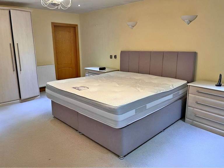 6ft Super King Size Divan Bed Base With Mattress Brand New Same Day Delivery ORDER NOW = =