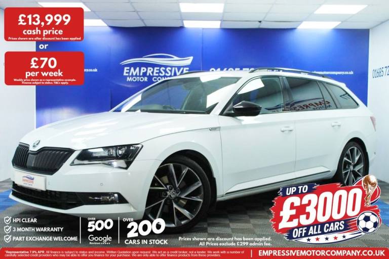 2019 19 SKODA SUPERB 2.0 TDI SPORTLINE ESTATE 5DR DIESEL DSG EURO 6 (S/S) (190 P