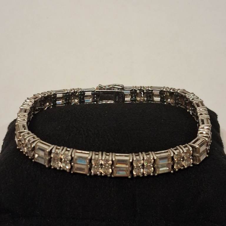 Sterling Silver Bracelet Stamped 925,Weight  23,81 Grams, Length-20 Centimeters