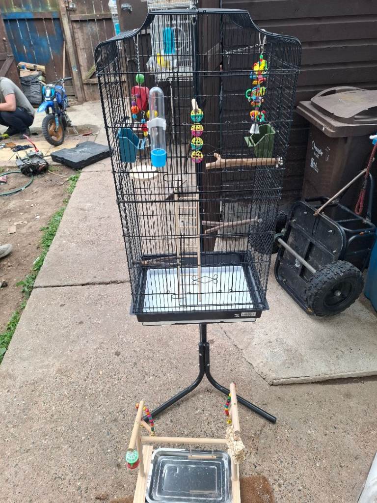 Bird cage with stand and all other accessories 
