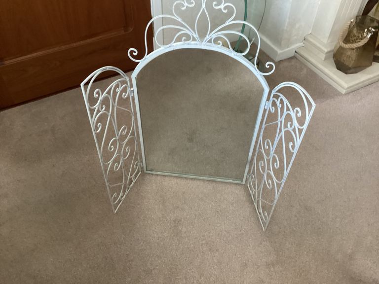 Wrought iron dressing table mirror 