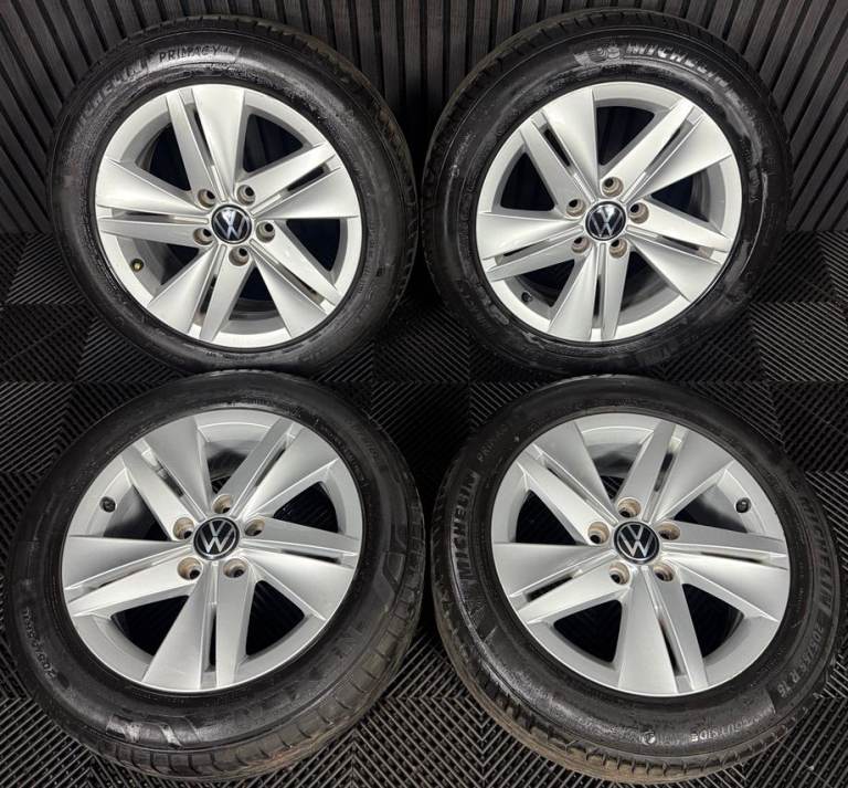 16'' GENUINE VW GOLF MK8 NORFOLK MK7 MK6 ALLOY WHEELS TYRES ALLOYS CADDY