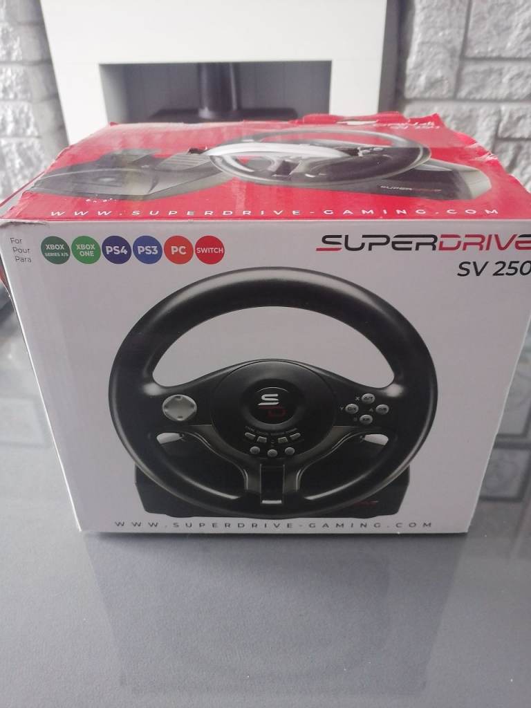 Super drive sv 250 steering wheel and pedals