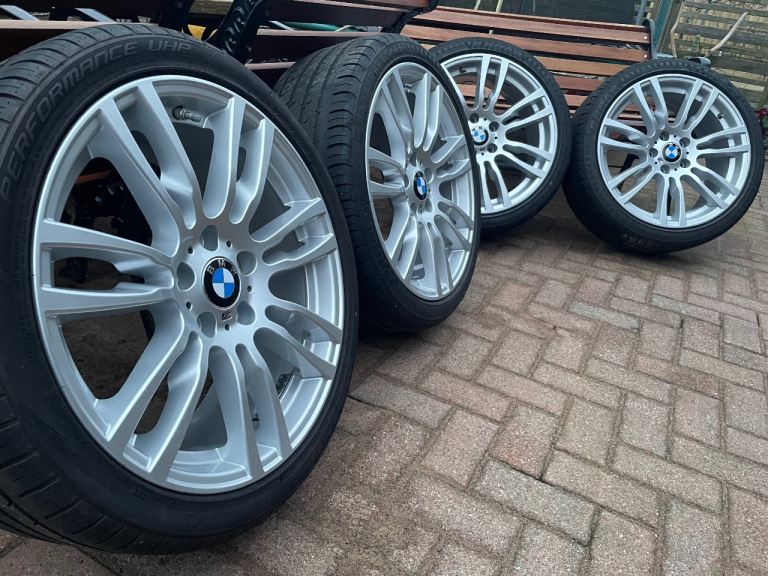 BMW 19” alloy wheels with tyres. 