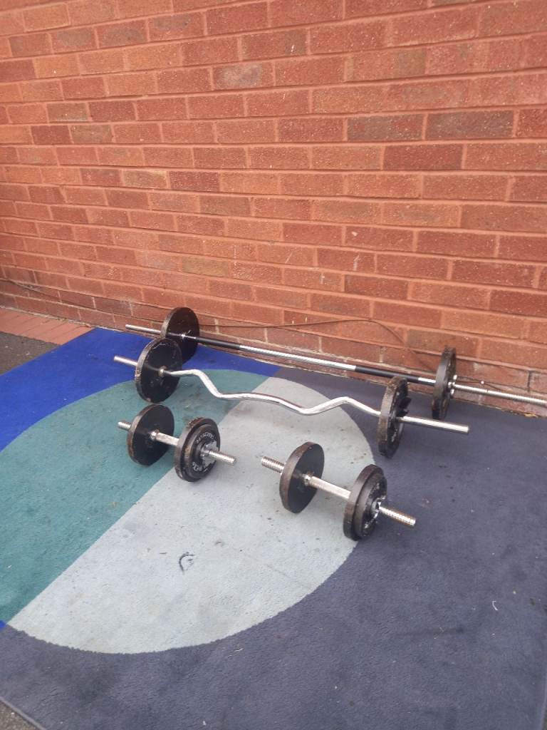 Dumbbell and Barbell's Weight set 