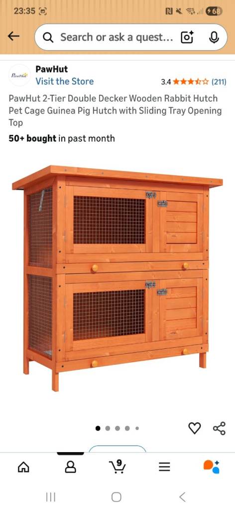 Rabbit/guinea pig hutch