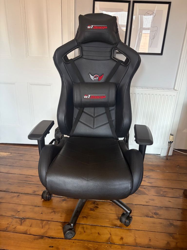GT Omega Black Gaming Chair 