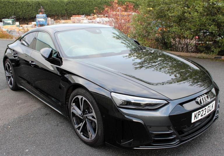 2023 23 E-TRON GT QUATTRO 93KW MYTHOS BLACK AUDI WARRANTY NEW MOT B&O STEREO 89K