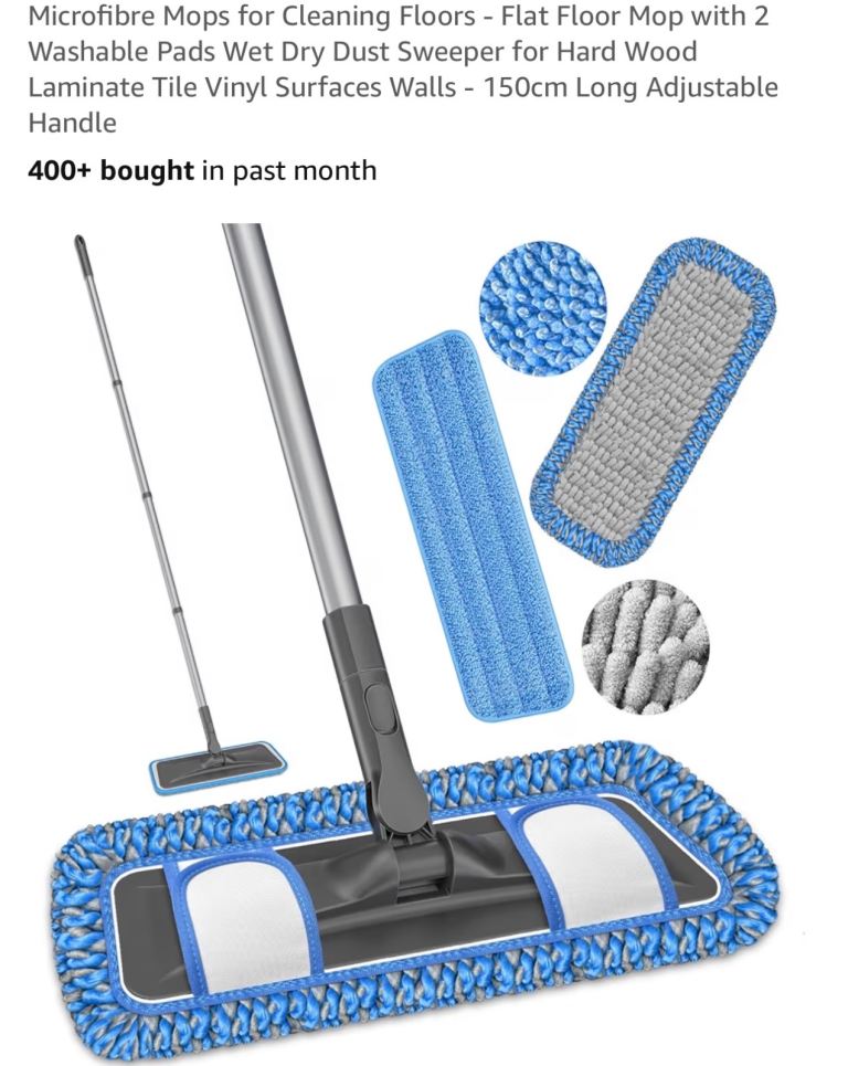 Brand new Microfibre Mops for Cleaning Floors