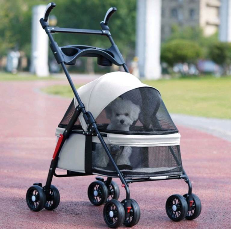 New Foldable Pet Stroller for Small Dogs and Cats