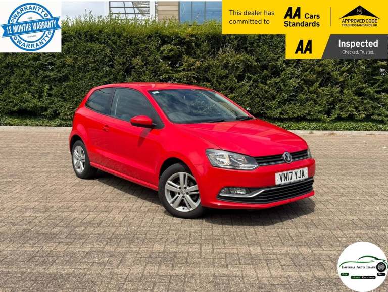2017 Volkswagen Polo 1.0 BlueMotion Tech Match Edition Hatchback 3dr Petrol