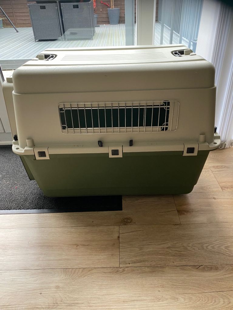 Large dog transporter with lift off top lid