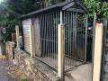 Full height dog kennel and galvanised run