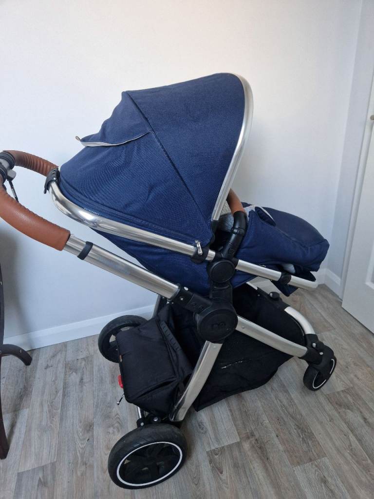 Mothercare Pram / Pushchair - Navy Blue, Good Condition
