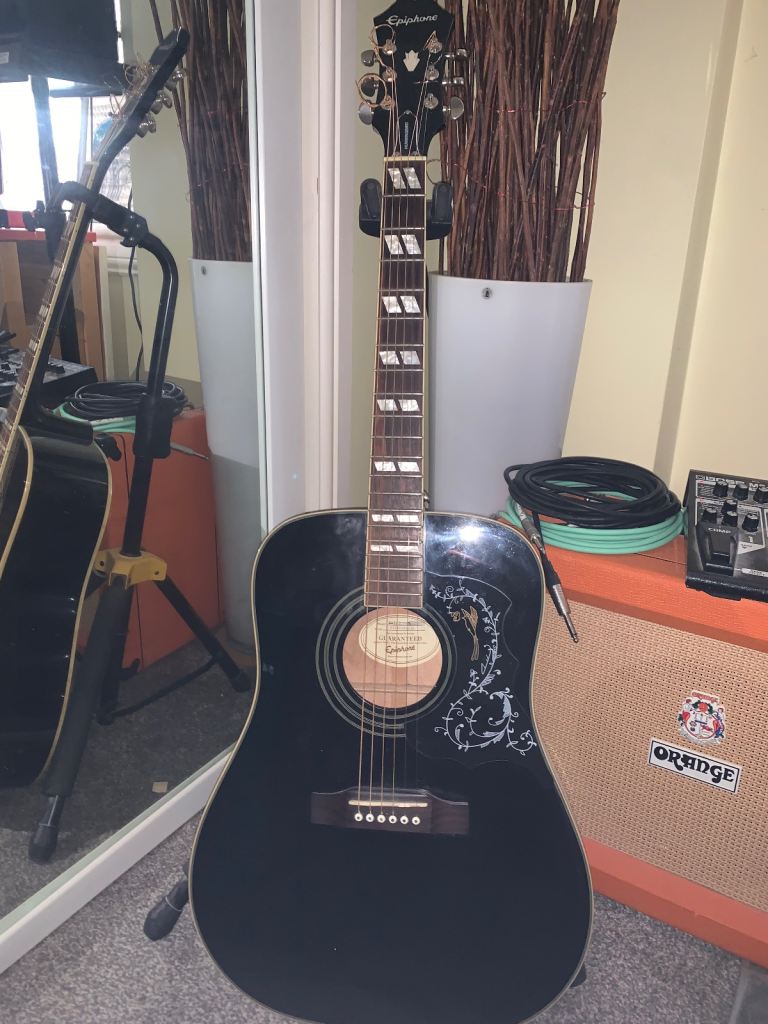 Epiphone Hummingbird ebony LIMITED EDITION