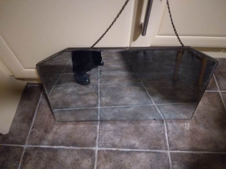 Large hanging mirror