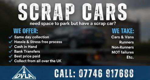 ♻️ SELL MY CAR - SCRAP MY CAR - REMOVE MY CAR - BEST PRICES PAID💲 - SELL MY VAN BIKE ♻️
