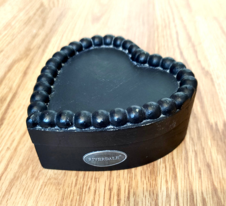 Wooden Heart Trinket Box 11cm x 12cm