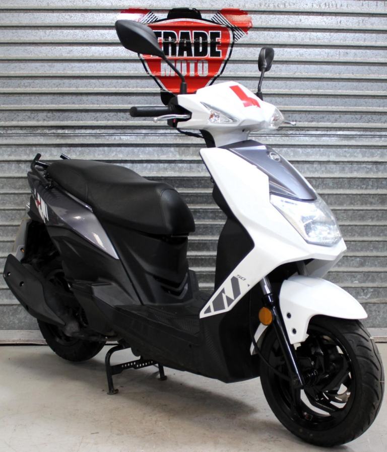 2024 74 SYM ORBIT III 3 50 E5 MOPED SCOOTER LEARNER LEGAL @16 WHITE NEW MOT 1.2K