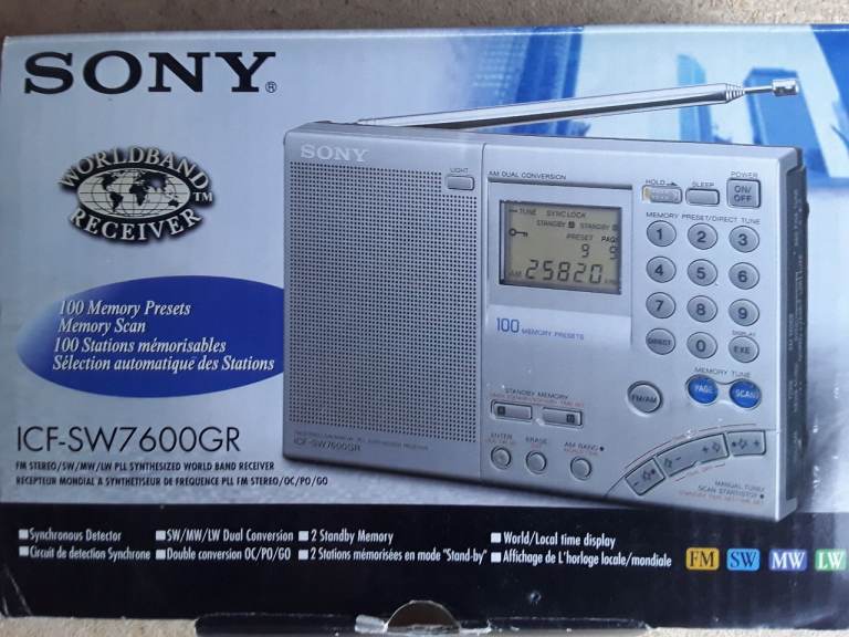 Sony World Band Receiver ICF-SW7600GR 