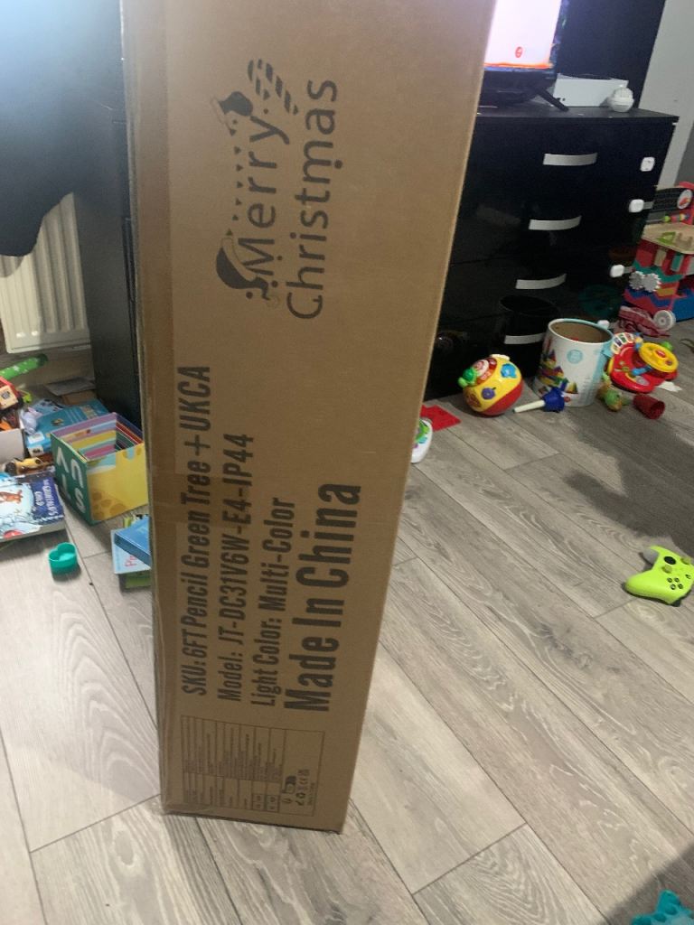 image for 6ft Pencil Green Christmas Tree (Brand New/Not Opened)