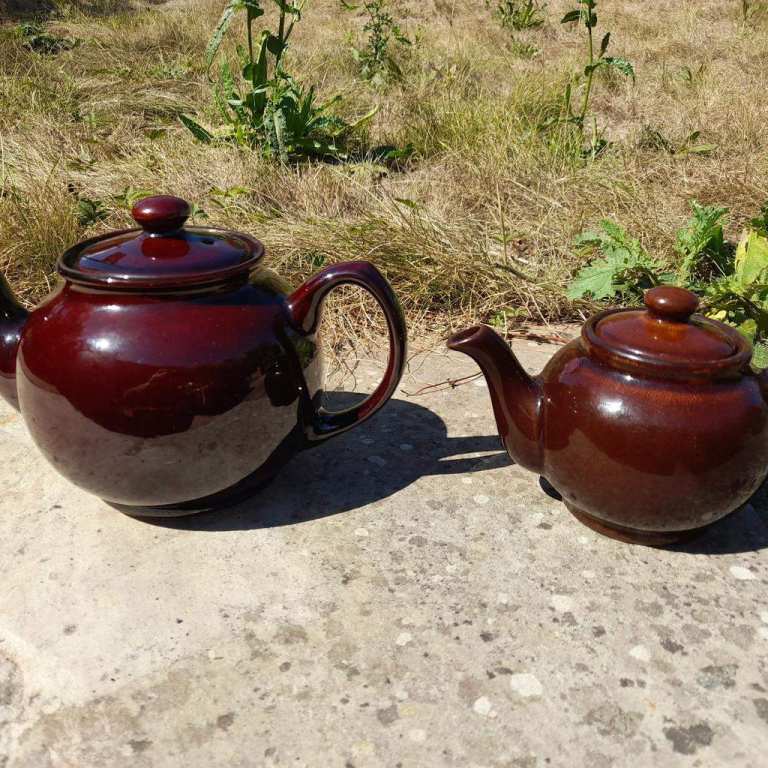 Price Kensington Brown Ceramic Tea Pots X 2