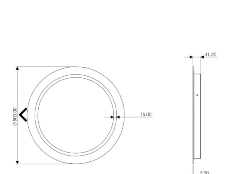 Sensio Melville Round Diffused LED Bathroom Mirror(RRP£164)